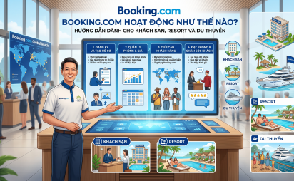 Booking.com hoạt động như thế nào? Hướng dẫn cho khách sạn, resort và du thuyền